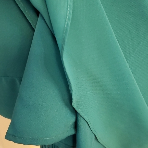 Bcbgeneration teal ruffle strapless dress NWT - Picture 8 of 12